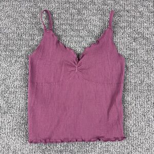 Urban Outfitters Out From Under Top Womens Extra Small Cropped Tank Cami Ribbed